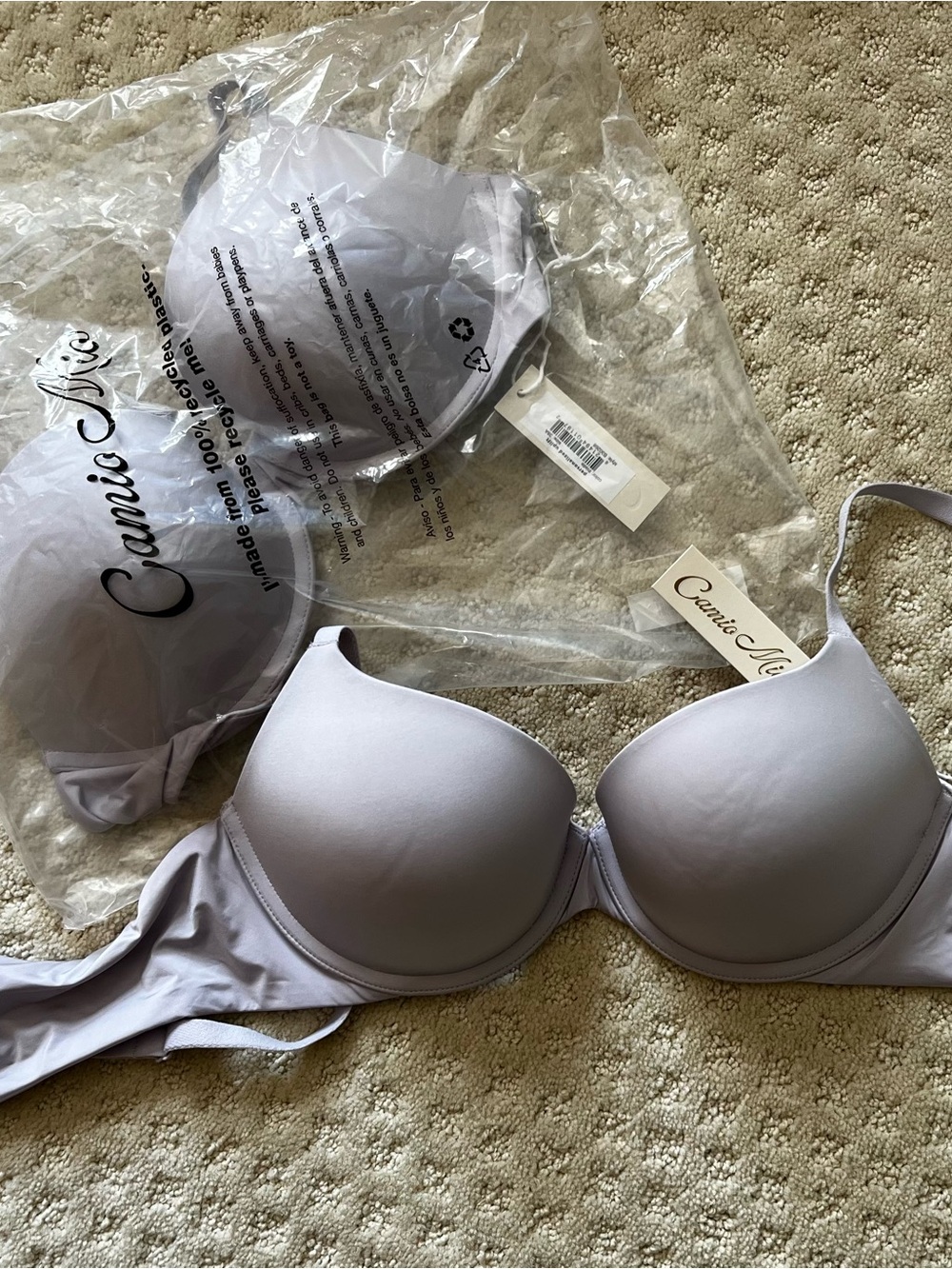 Lavender Gray Smooth T-Shirt Bra